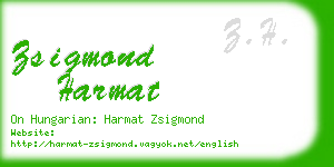 zsigmond harmat business card